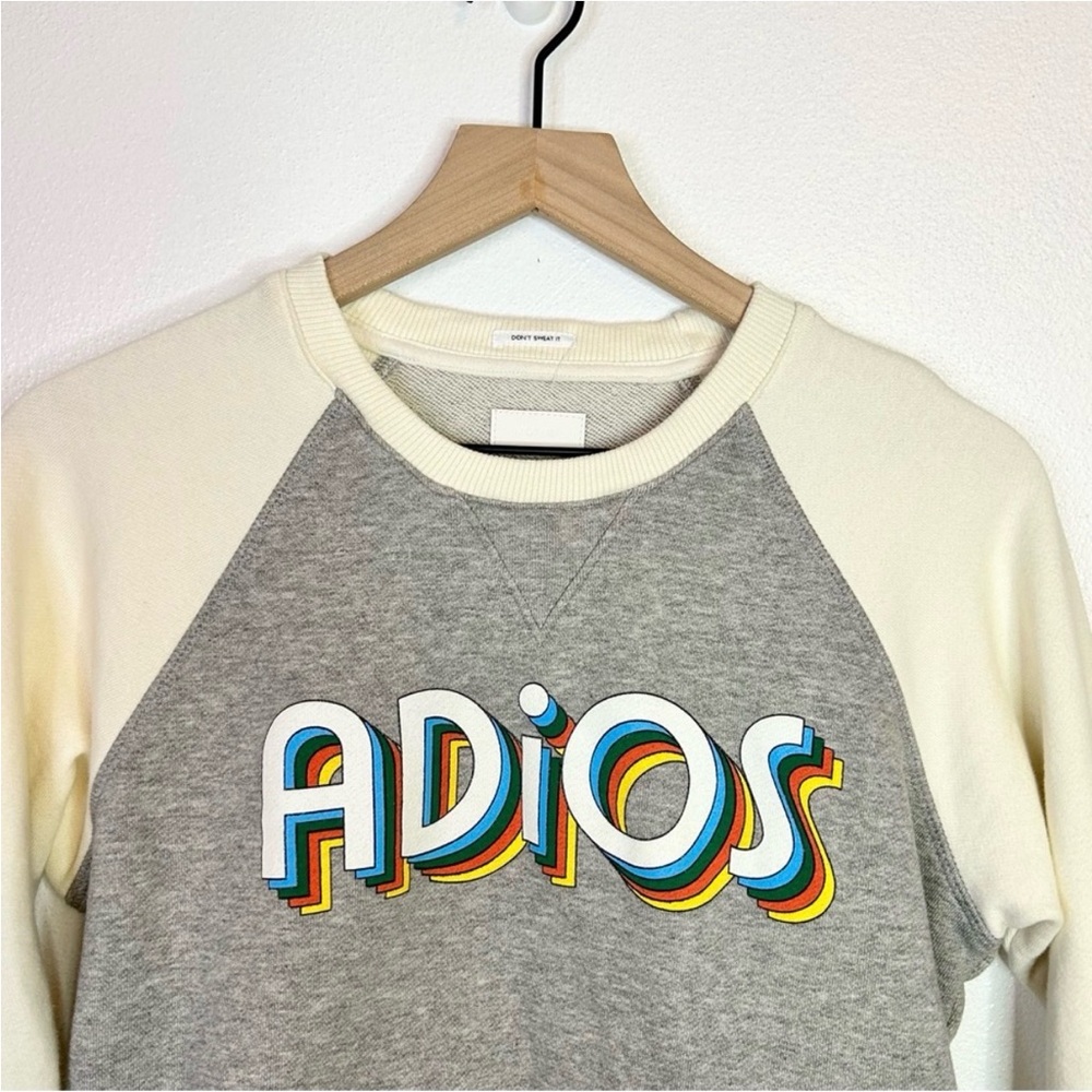 Mother The Square Adios Raglan Sweatshirt XS - Picture 4 of 7